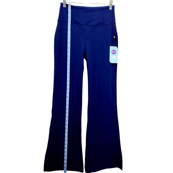 Joy Clean Boss Blue High-Waisted Flare Leg Pants Size S - Picture 3 of 12